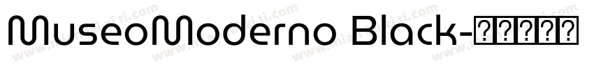 MuseoModerno Black字体转换
